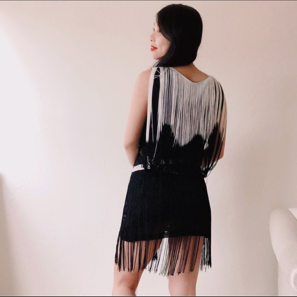 Vintage Dresses & Skirts - Fringed Flapper Dress